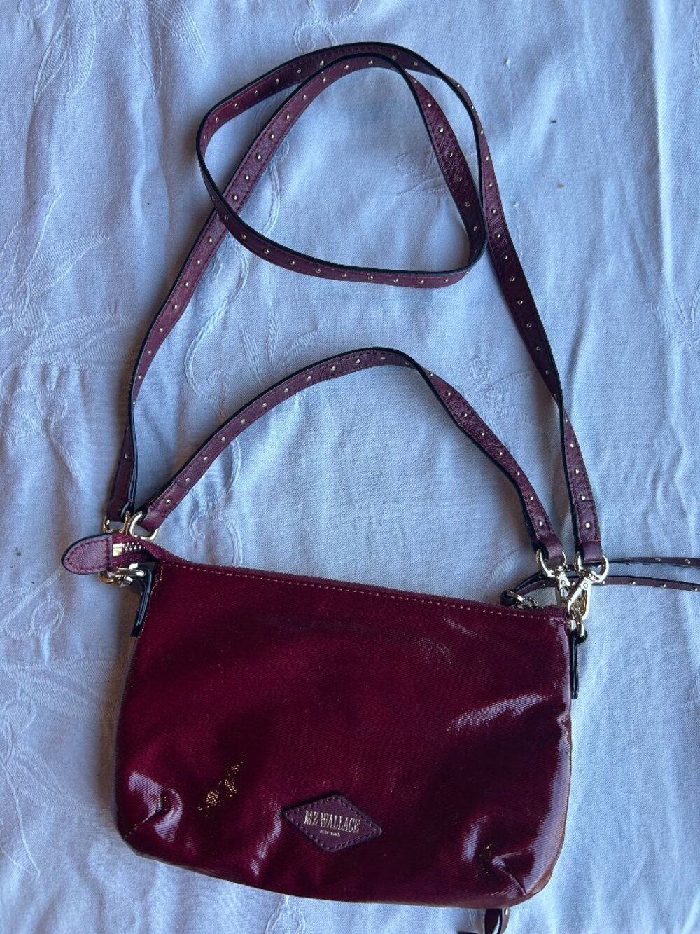 MZ Wallace Crossbody Red Beg with Multi Strap